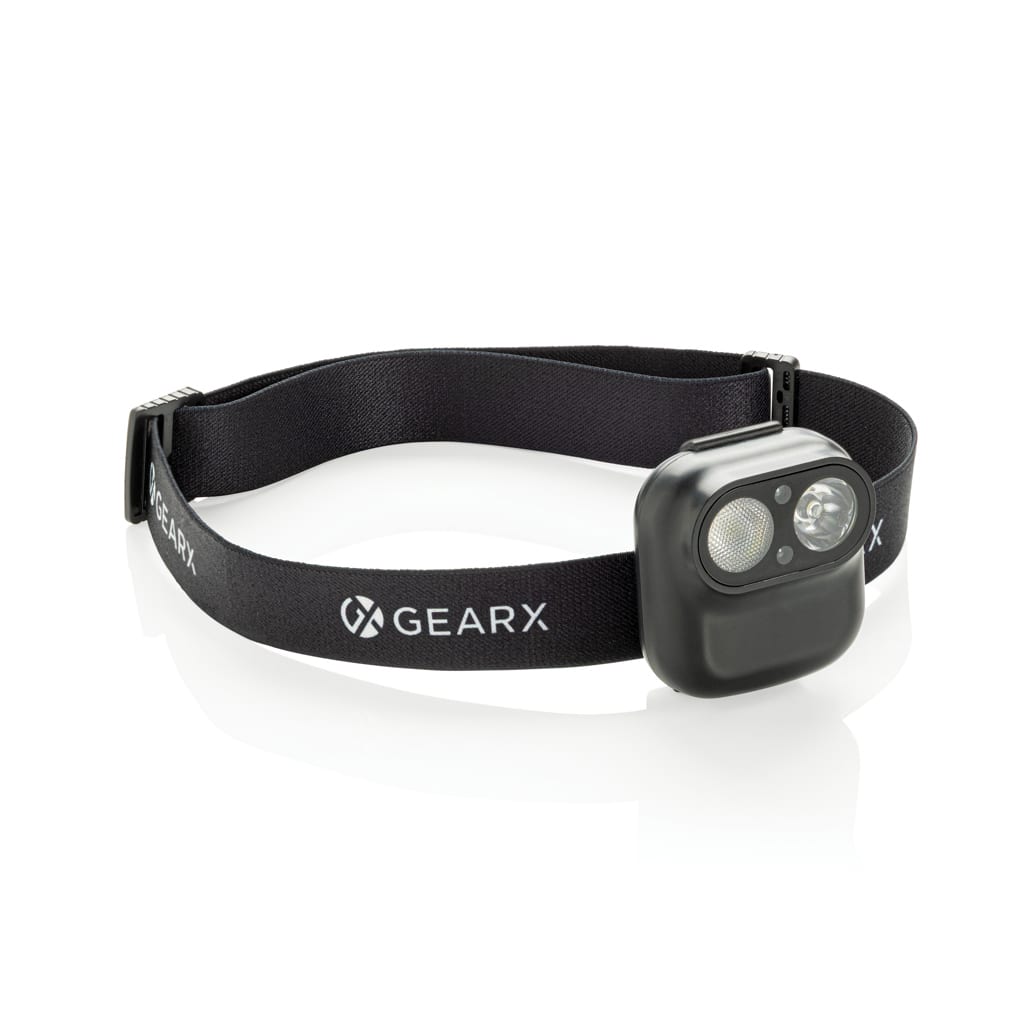 Gear X headlamp with motion sensor, RCS recycled plastic