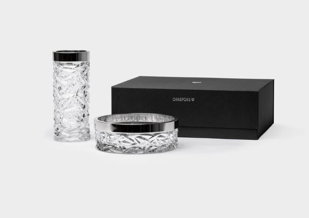 Carat bowl 216mm & vase 240mm in gift box