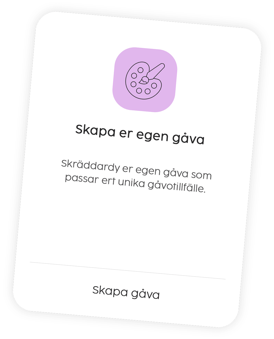 Smart adressregister för unika gåvotillfällen