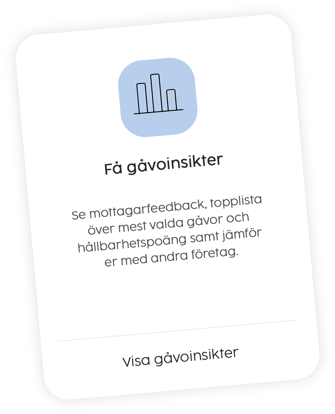 Gåvoinsikter i Beställarportalen