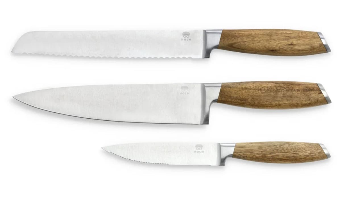 Knivset 3 delar Akacia