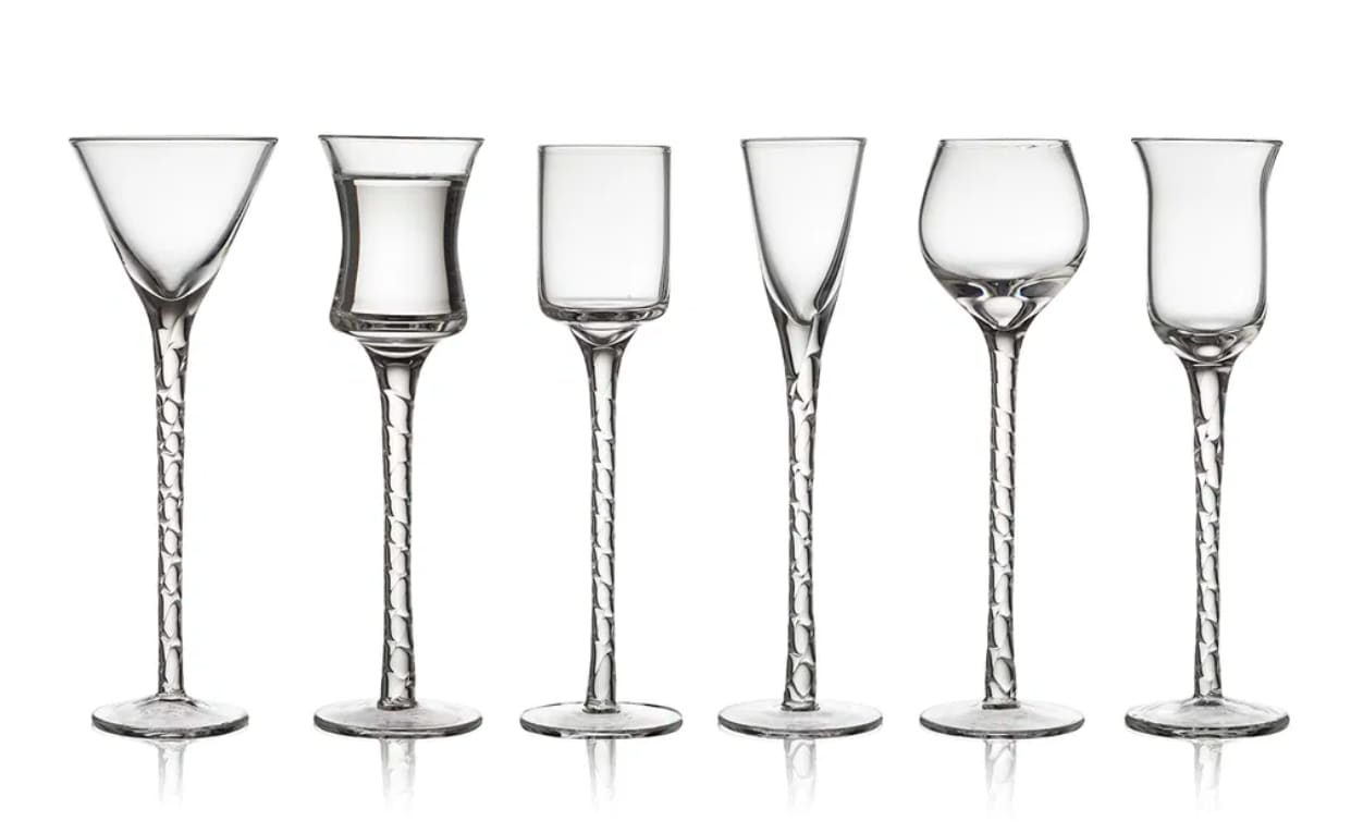 Lyngby Glas Rom Schnapps Glasses, 6 pcs Clear
