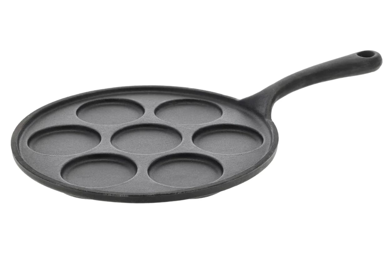 Plette/Blinipande 23,5 cm, sort