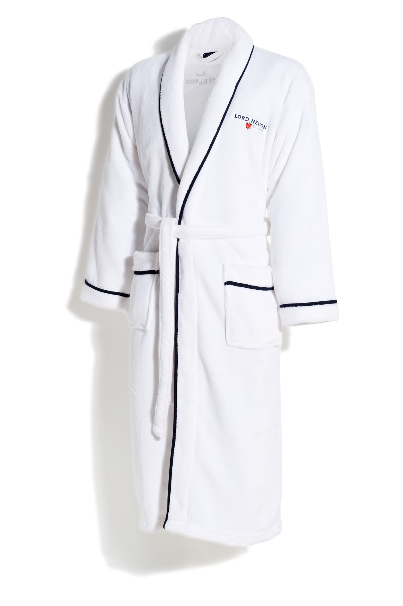 Fleece Robe White L/XL