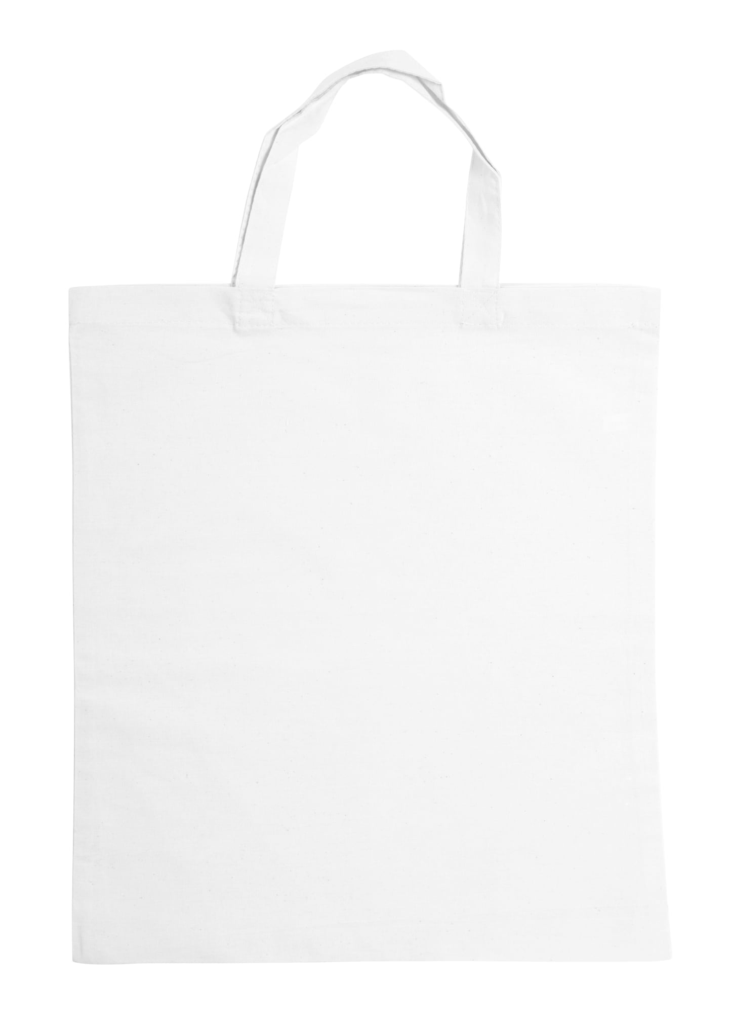 Tygkasse 150g korta handtag Vit