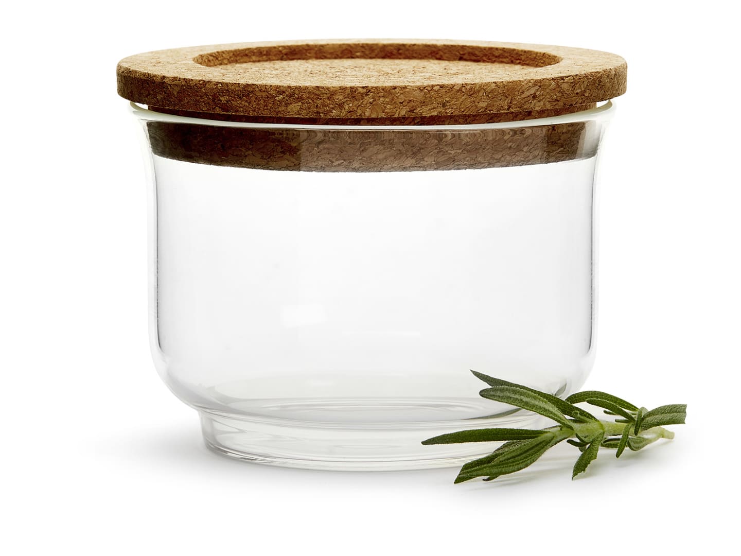 Nature glasburk med lock, liten