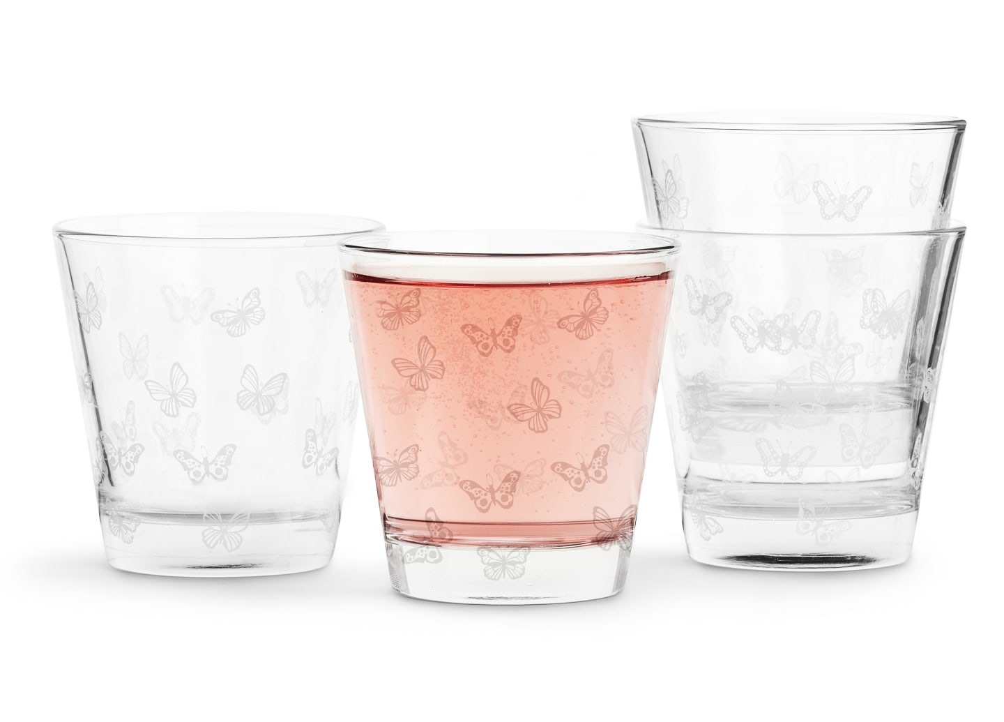 Butterfly glas, vitt