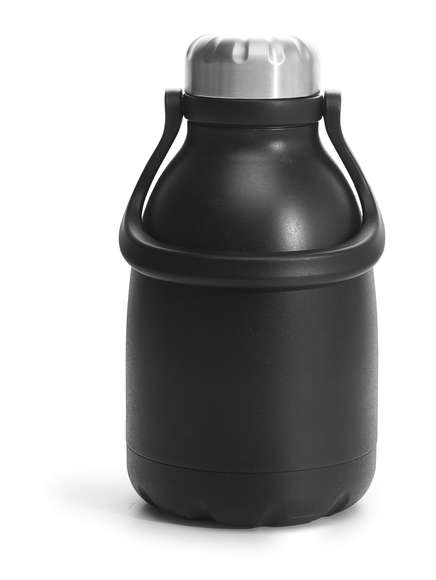 Stålflaska Kaffe/te 1L svart 12/24H