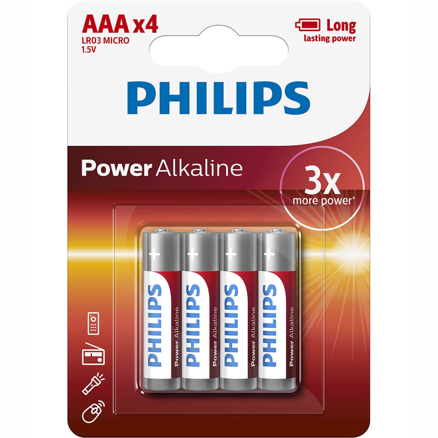 Power Alkaline AAA 4-pack