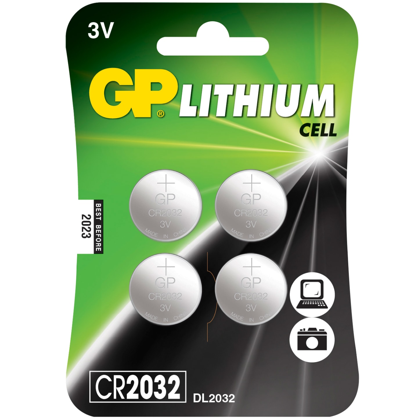 CR2022 3V Knappcell 4-pack