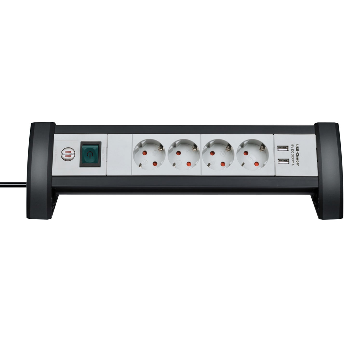 Grendosa 4-vägs 2xUSB 3,1A