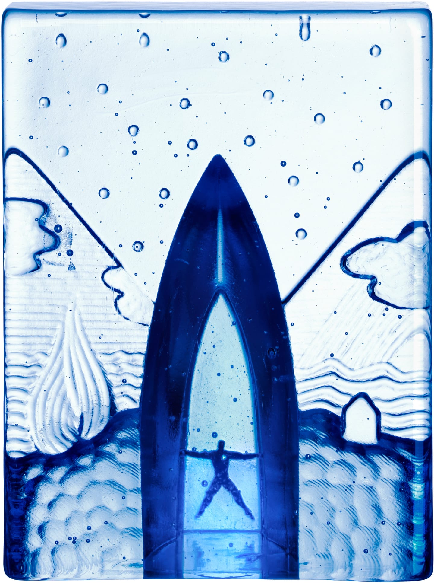 Blues skulptur h 150mm