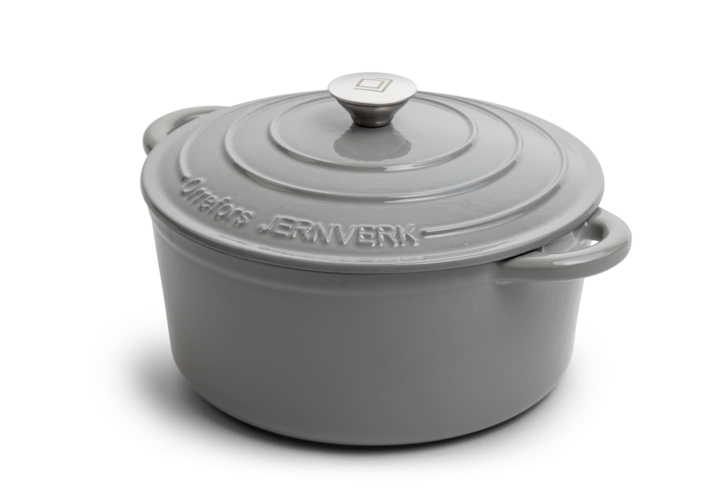 Cast Iron Pot 5L Light Grey