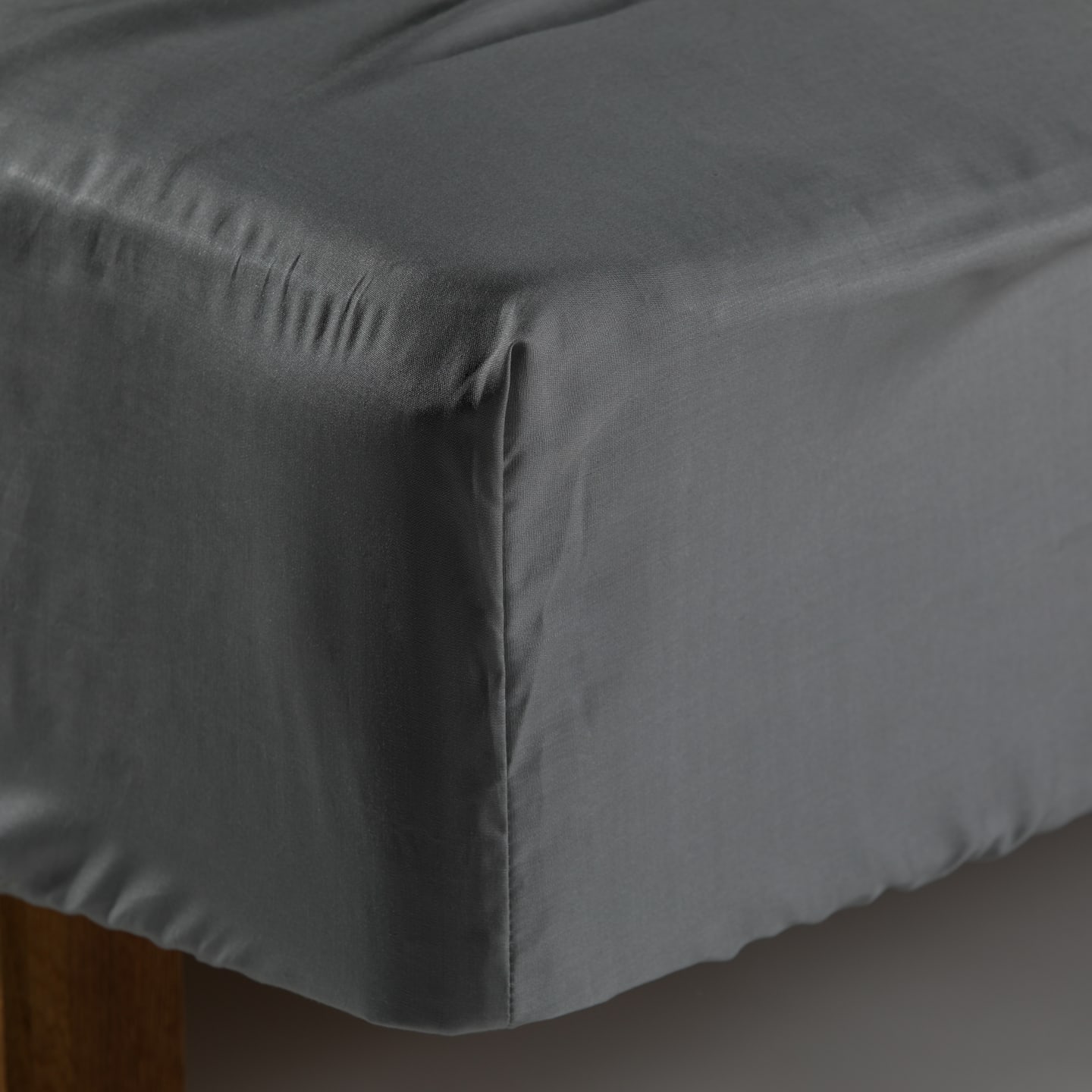 Fitted Sheet Lyocell Light Grey 120x200