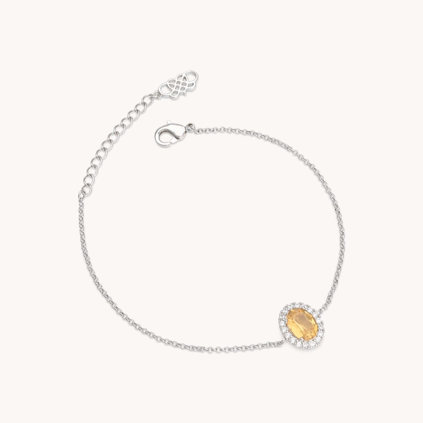 Miss Luna armband - Golden brown topaz