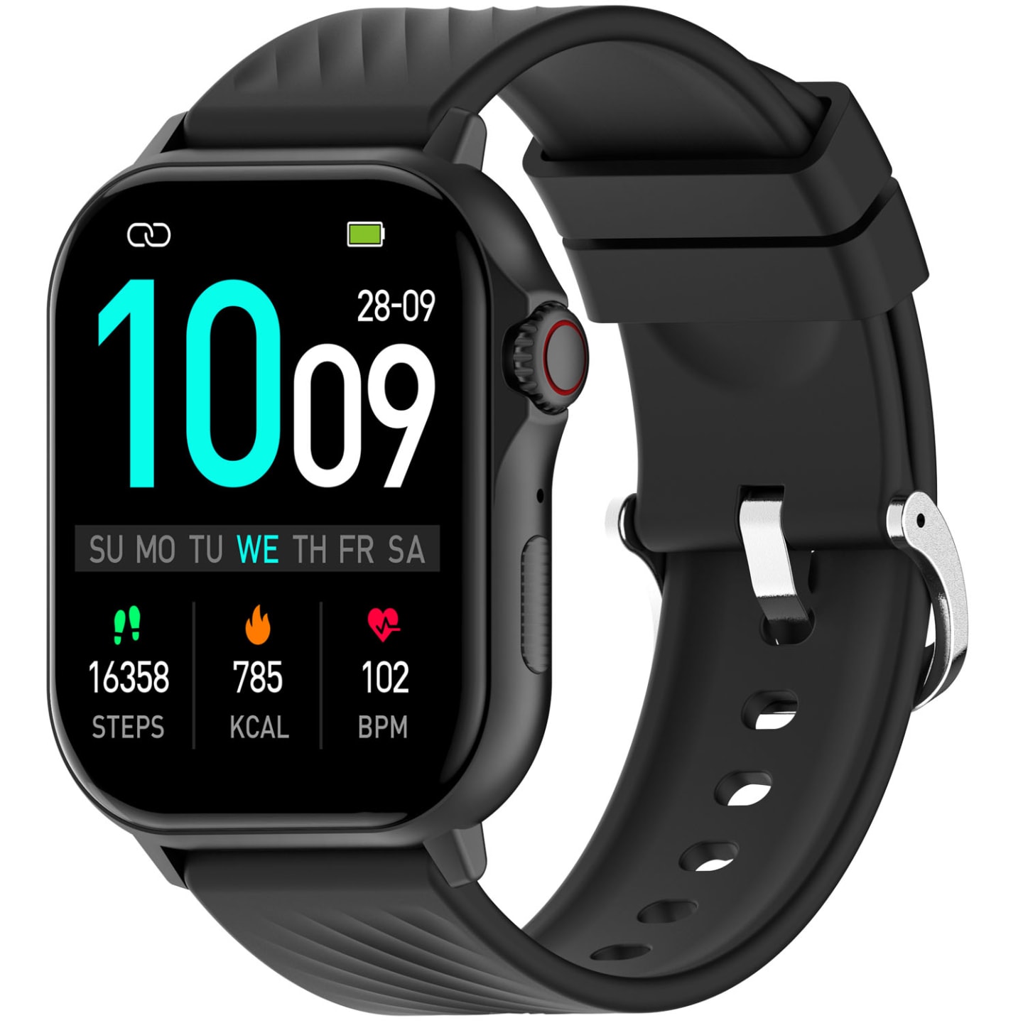 SmartWatch GPS 2,13 AMOLED SWG-159B Svart