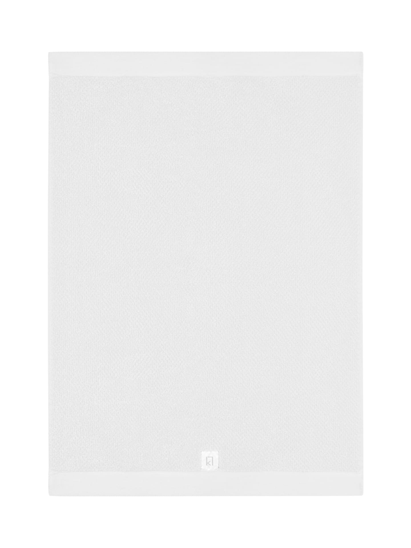 KL Frotté Bomull/Lin Vit 50x70