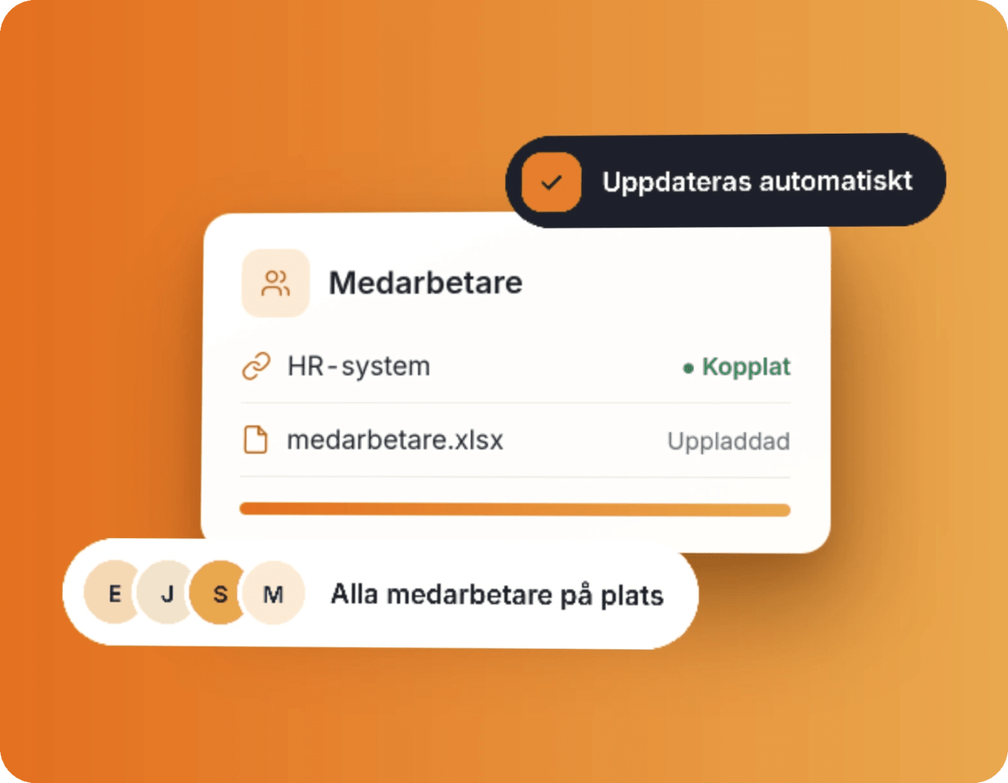 Apprecio med HR-systemet kopplat och medarbetarlistan uppladdad