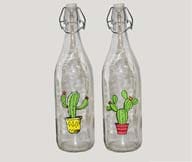 GLASFLASKA H:32CM 1000ML