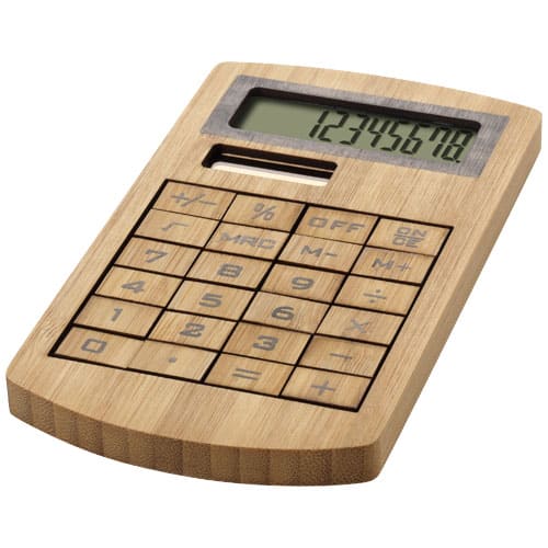 Eugene bambus mini lommeregner