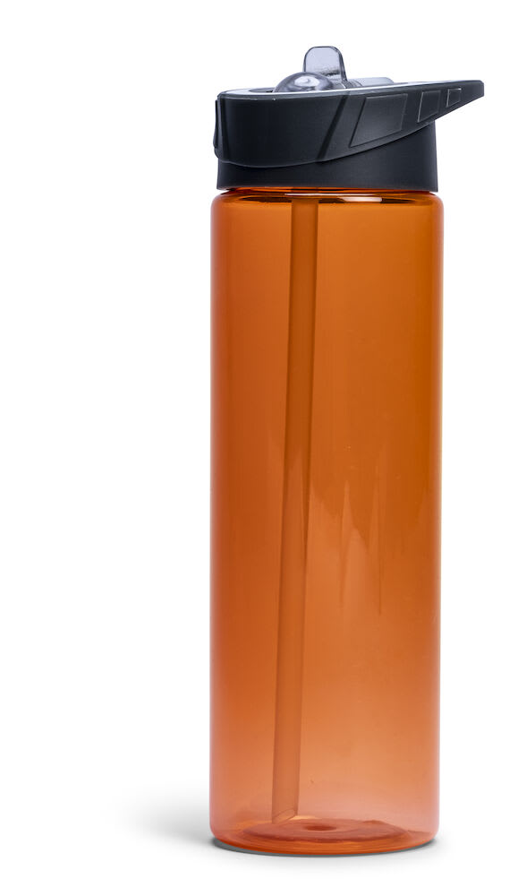 Water Bottle Straw Orange 70 cl