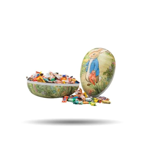 Påskägg Beatrix Potter med godis, 700 gr