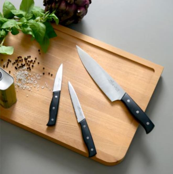 Lion Sabatier International Austral Knife Set 3 pieces Steel/Black