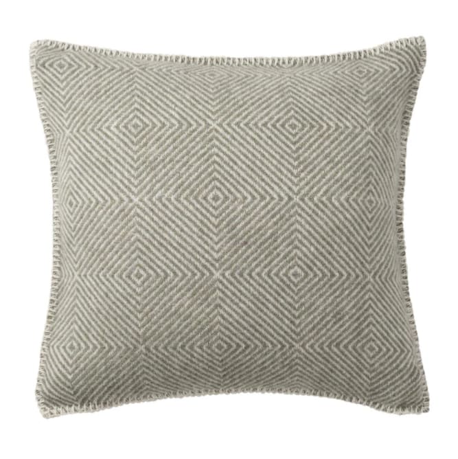 Gooseye kuddfodral i återvunnen ull & lammull, 45x45 cm, grön