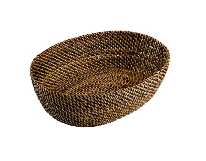 Flätad korg oval