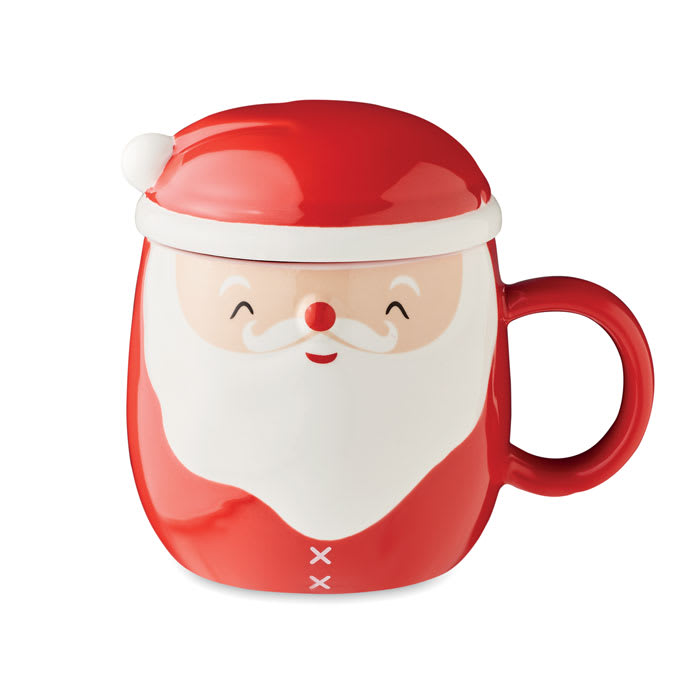 Keramisk mugg med lock 370 ml
