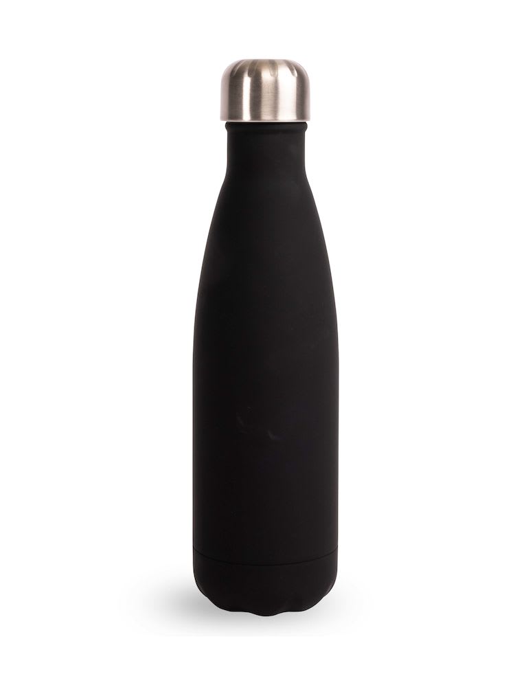 Steel bottle rubber finish, 50cl