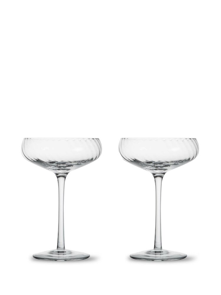 Champagne saucer Opacity 2pcs/set
