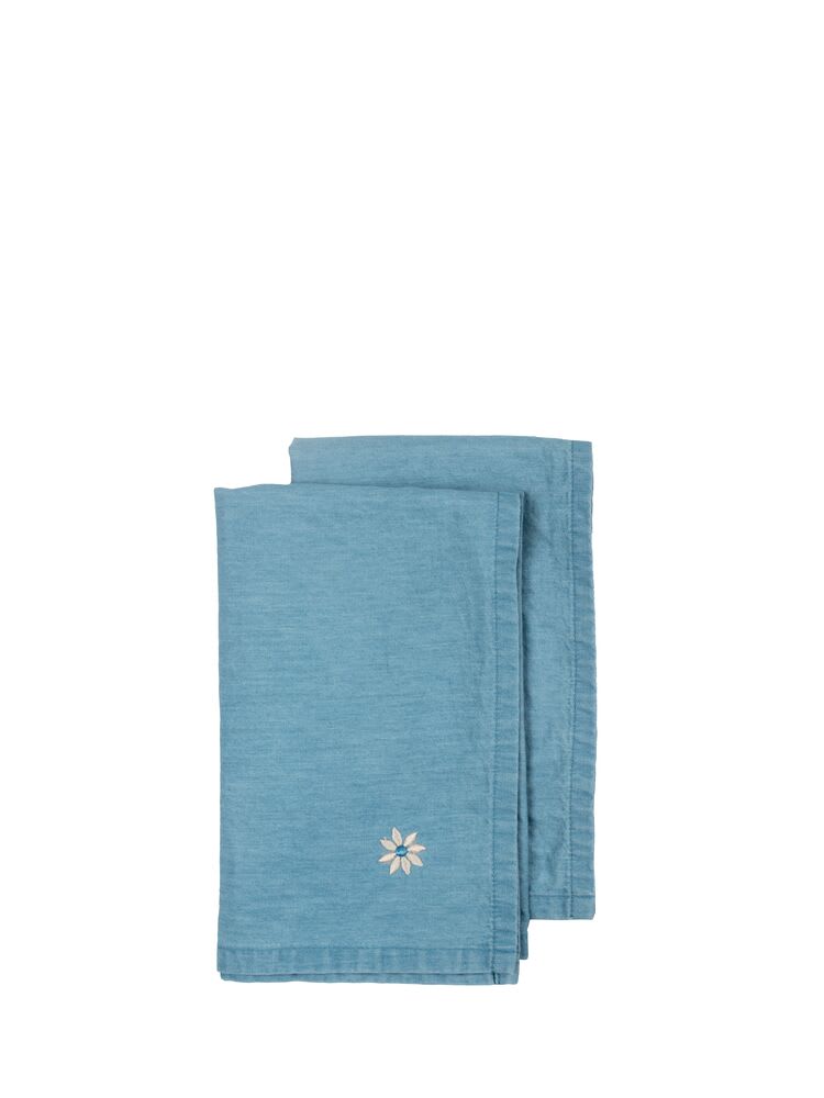 Eden denim serviet, 2-pak