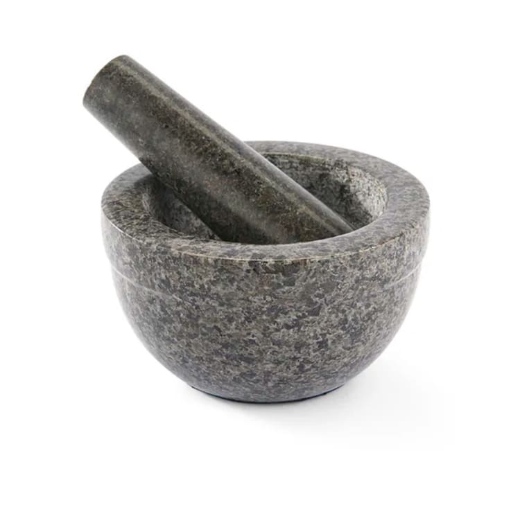 Mortar 0.35 liter, dark gray granite