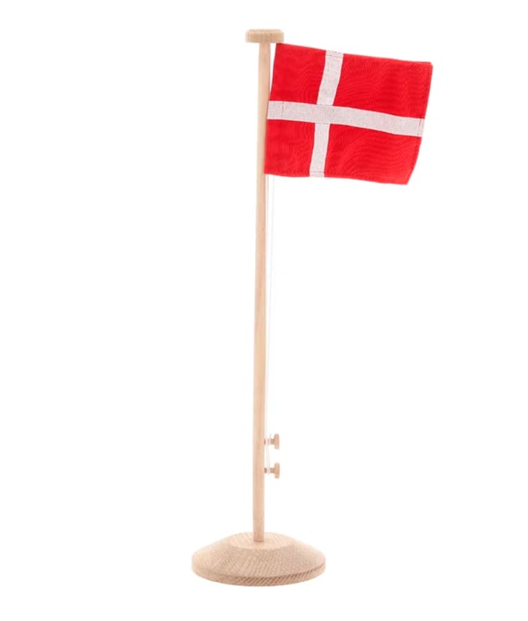 Flagstang DK 40 cm Natur
