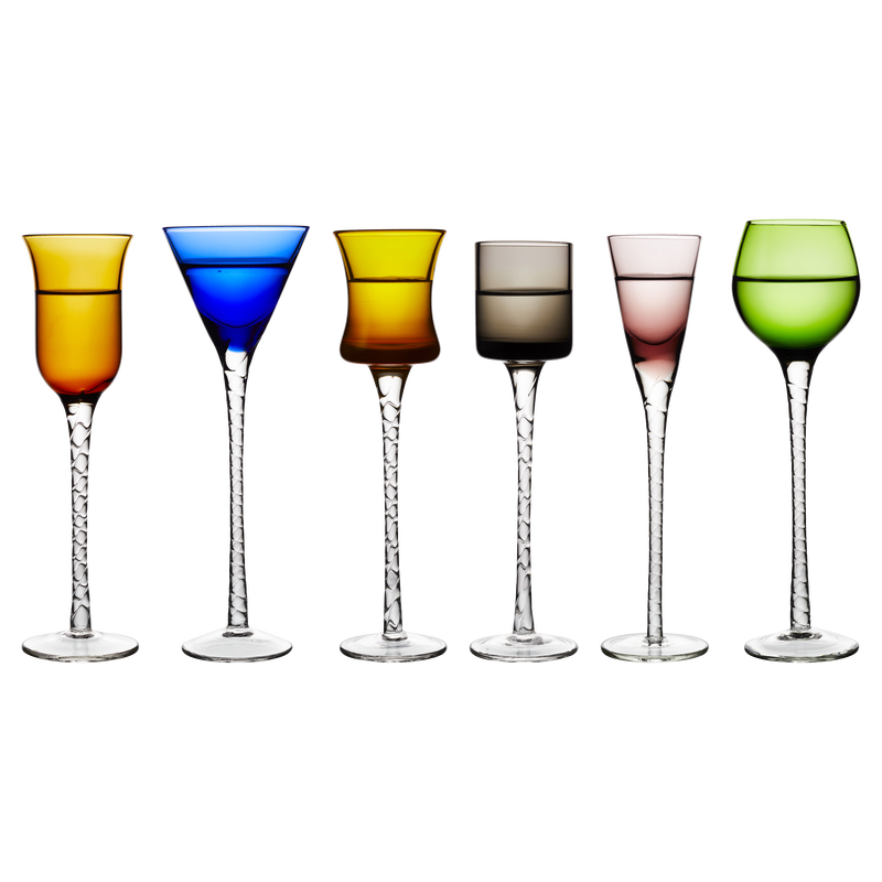 6 pcs London Shot Glasses 18 cm