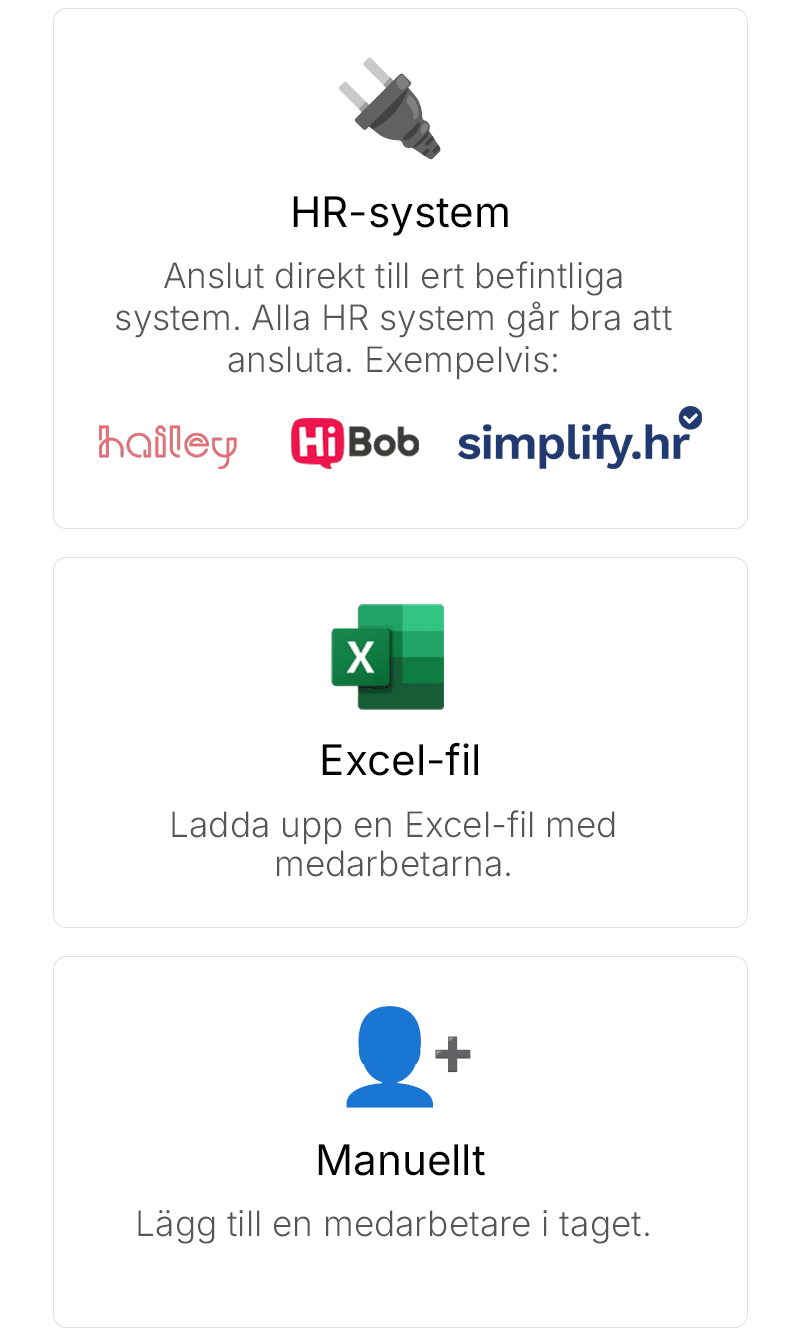 Uppskattningsportalen Apprecio – ladda upp medarbetardata