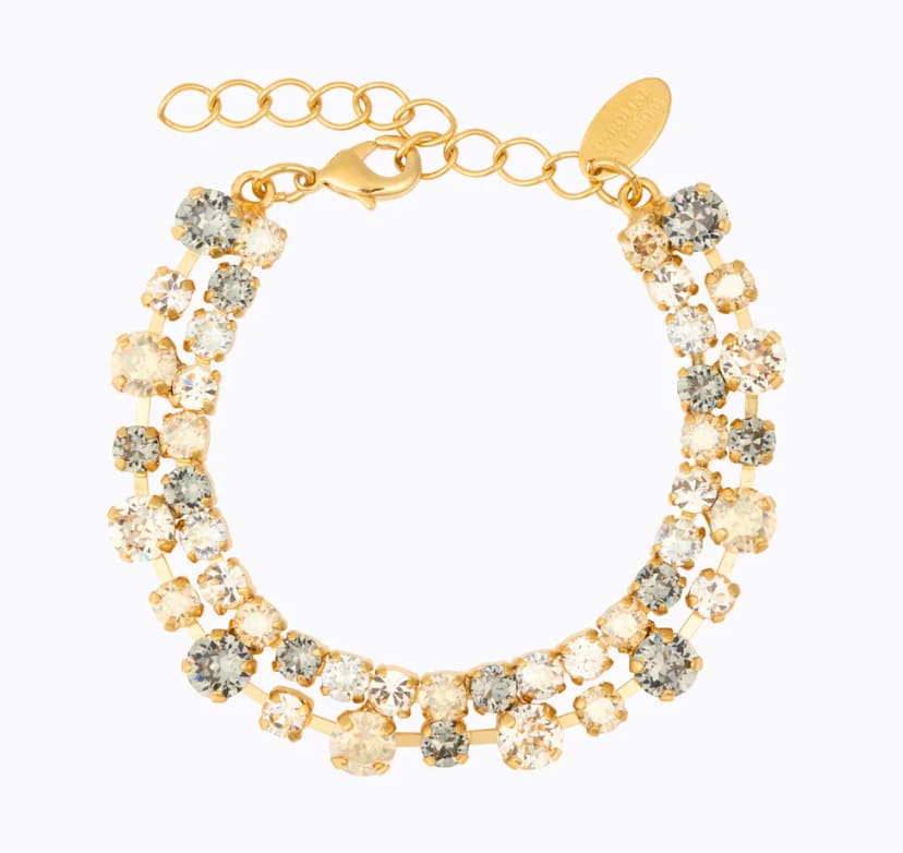 Mini Pomona Armbånd / Black Golden Combo