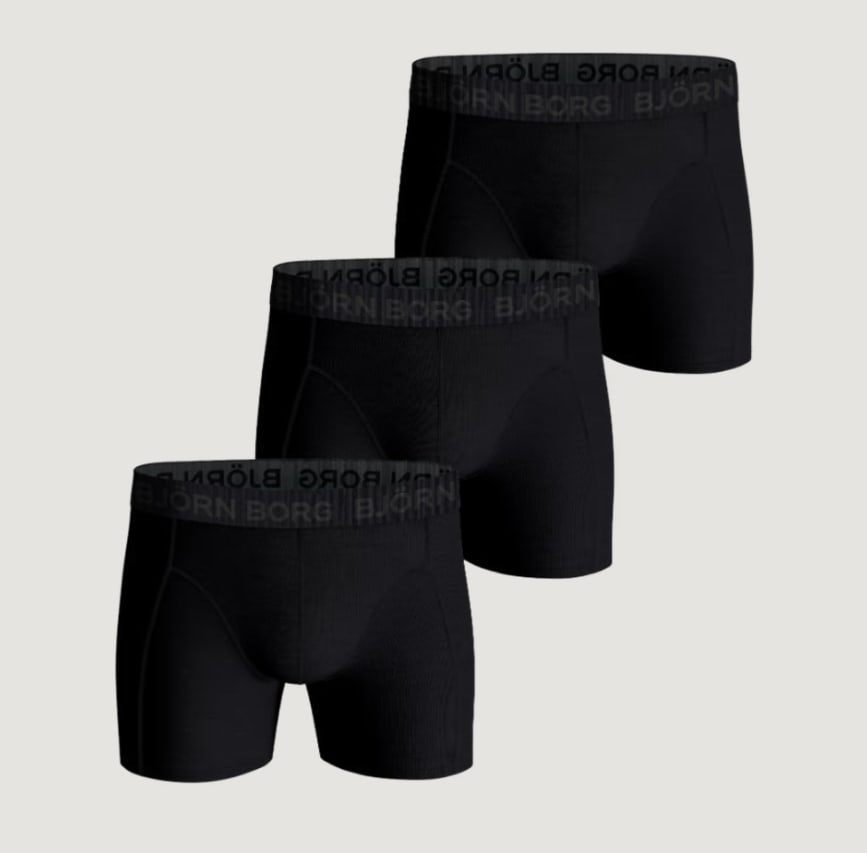 Boxer 3-pack, svart. Storlek L
