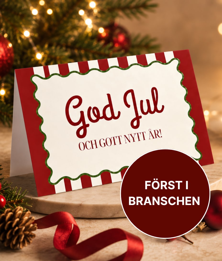 Charmas gåvokort med inlösengaranti