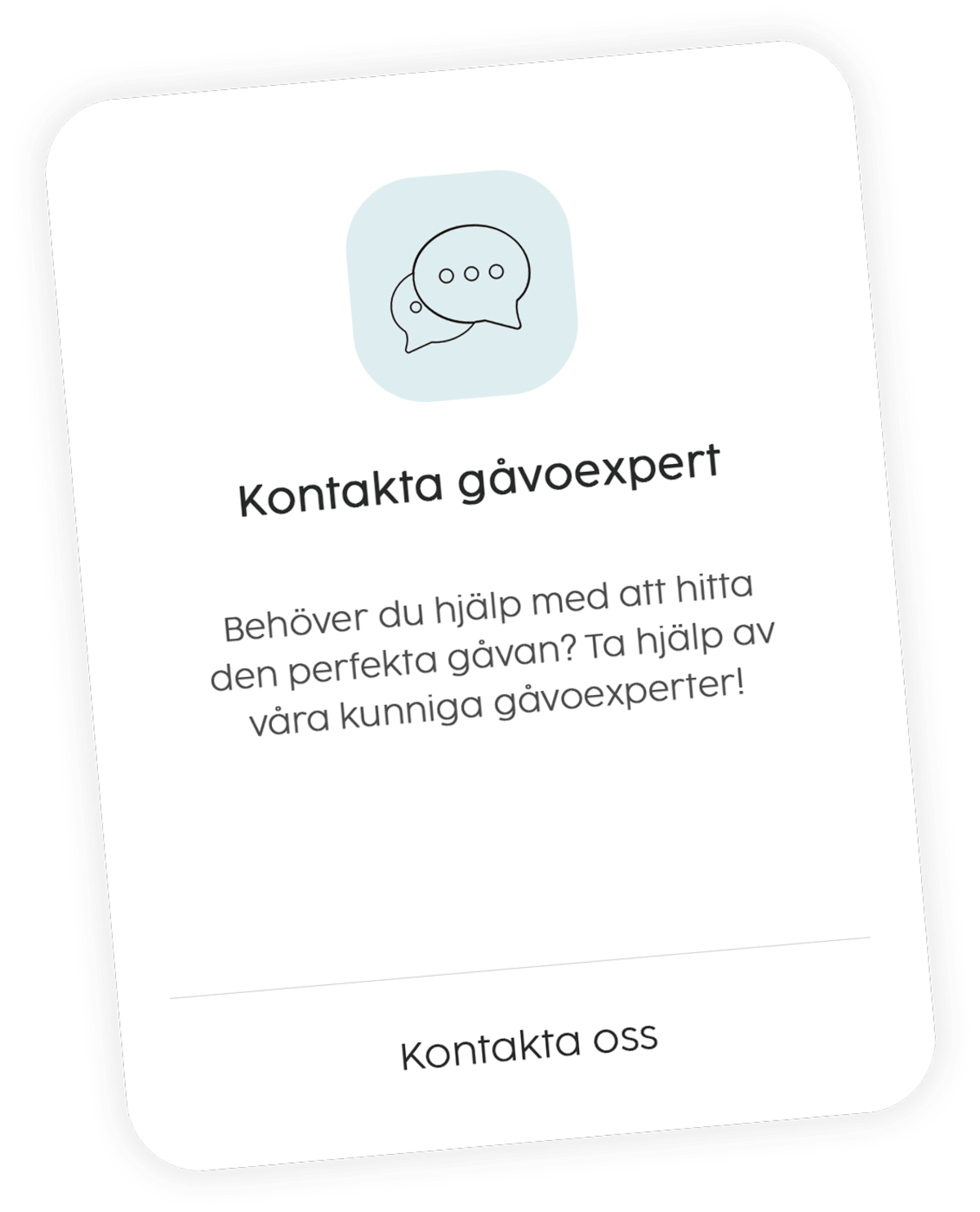 Ta hjälp av våra gåvoexperter
