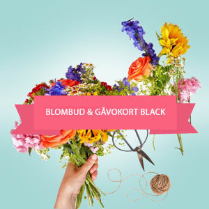 Blombud & Gåvokort Black