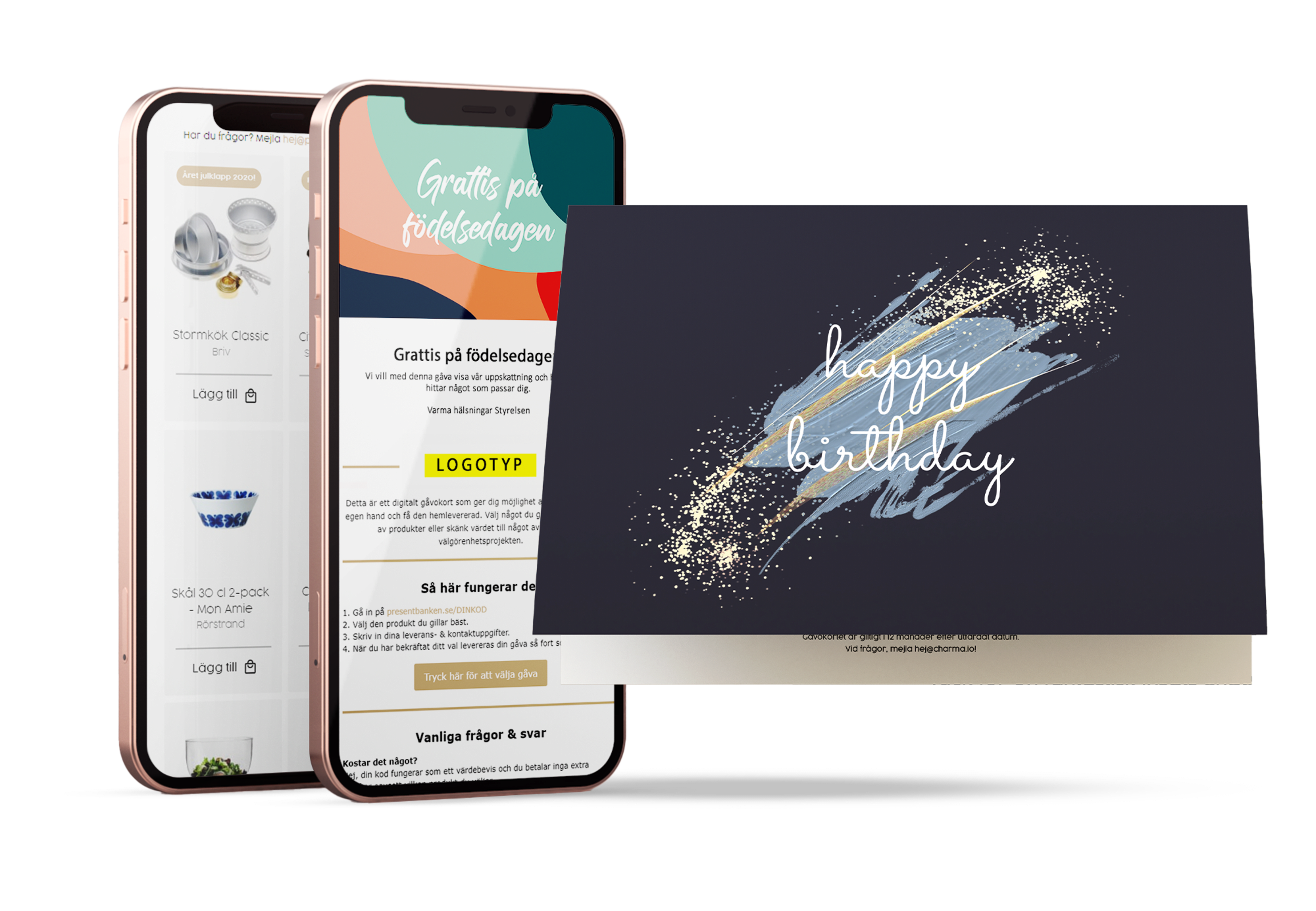 Charmas födelsedagskort