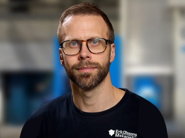 Ola Gunnarsson, verkstadschef Erik Olssons Mekaniska.