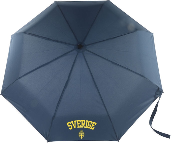 Kompakt paraply SWE Marin med logotyp, Företagsgåvor