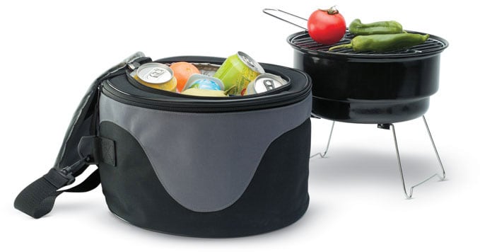 BBQ set med grill med logotyp, Företagsgåvor