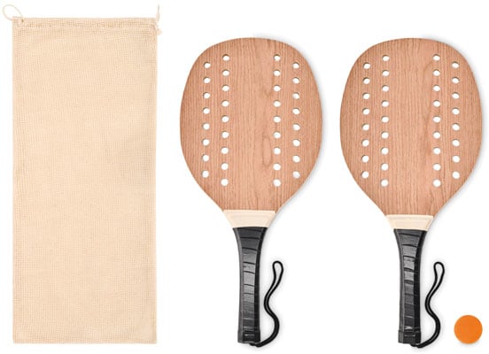 Strandtennisset med logotyp, Företagsgåvor