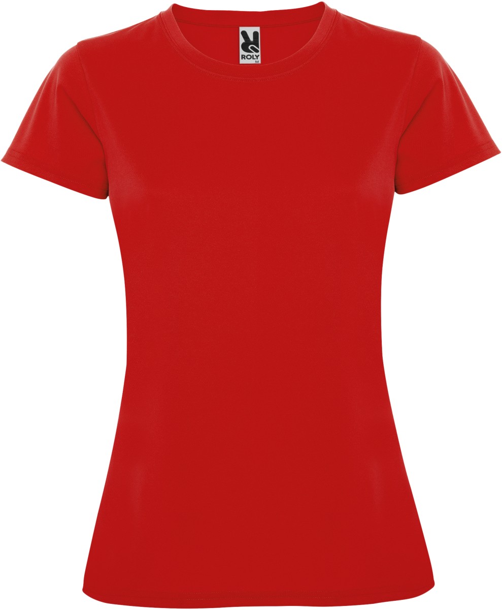 Montecarlo kortärmad funktions T-shirt för dam med logotyp, Företagsgåvor
