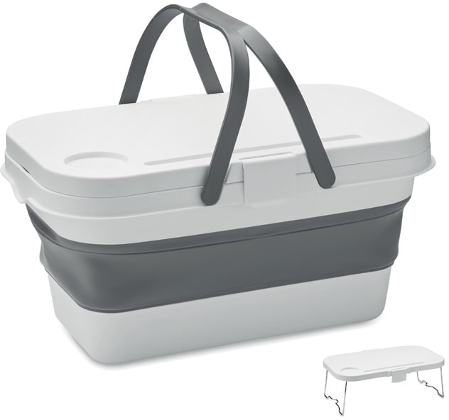 Hopfällbar picknickkorg med logotyp, Företagsgåvor