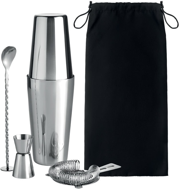 Cocktail shaker set 750 ml med logotyp, Företagsgåvor